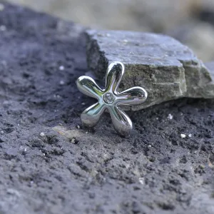 Original flowers sterling silver or gold ring with diamond ALVDAL Thumbnail