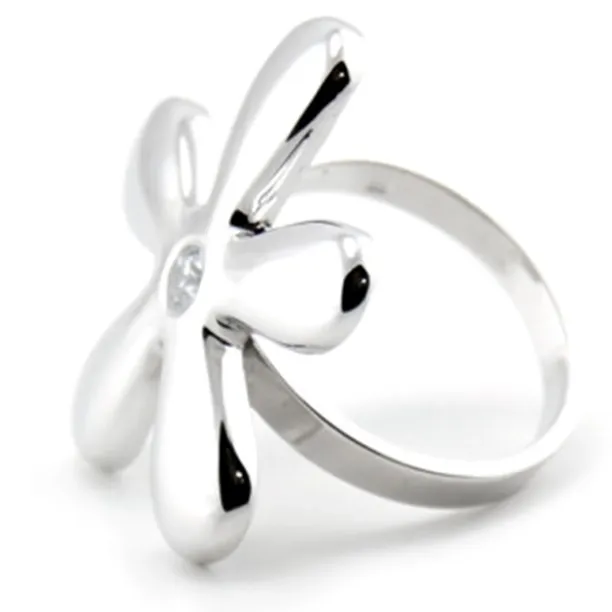 Original flowers sterling silver or gold ring with diamond ALVDAL Image