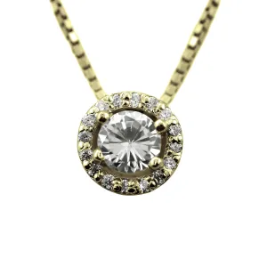 Classical sterling silver necklace with zircons RODE Thumbnail