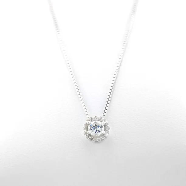 Classical sterling silver necklace with zircons RODE Image