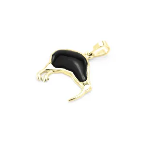 Necklace with black enamel - KIKE Thumbnail