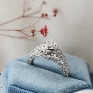 Vintage ring with diamonds 0.68ct OSLO Thumbnail