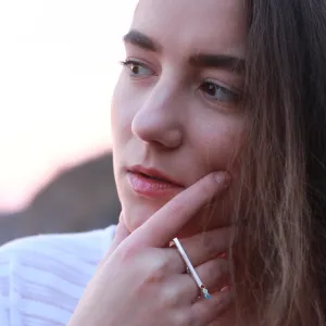 Original ring with black enamel OTNES Thumbnail