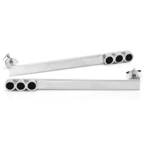  Original ellipsis stud earrings VERU Thumbnail