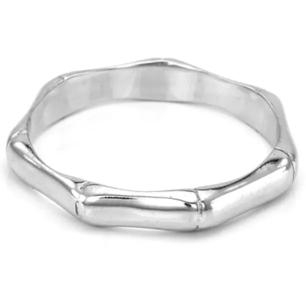 Minimalist sterling silver ring with unique design KVAL Image