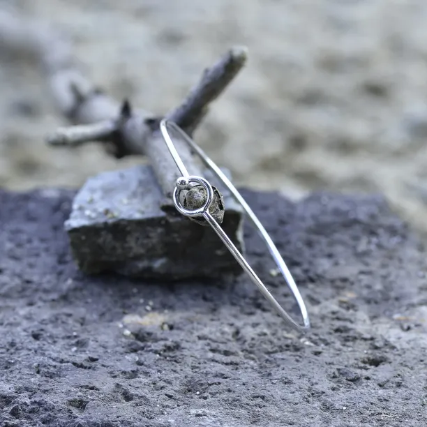 Sterling Silver open cuff bracelet FARET Image