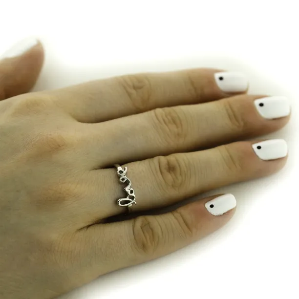 Sterling silver love ring ASKOY Image