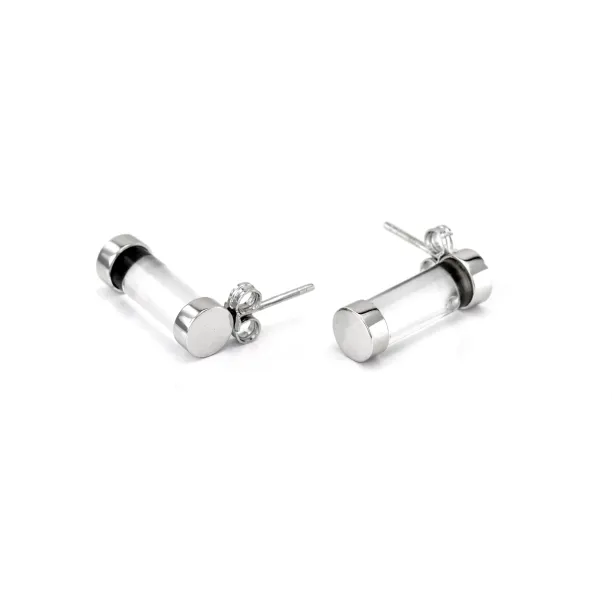 Exclusive Fuse Sterling Silver earring with rock-crystal Image