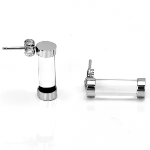 Exclusive Fuse Sterling Silver earring with rock-crystal Thumbnail