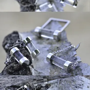 Exclusive Fuse Sterling Silver necklace with rock-crystal Thumbnail
