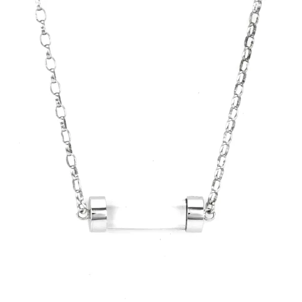 Exclusive Fuse Sterling Silver necklace with rock-crystal Image