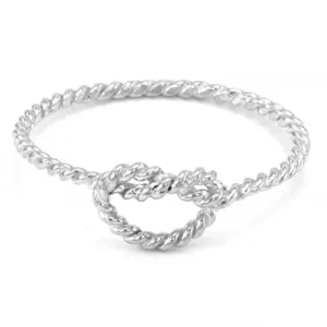 Original Sterling Silver and White Gold Knot ring NODE Thumbnail