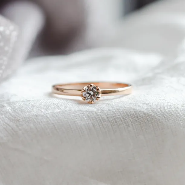 Engagement diamond ring 0.16ct  FISKA Image