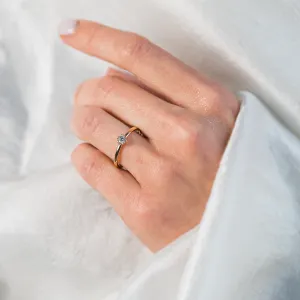 Engagement diamond ring 0.16ct  FISKA Thumbnail