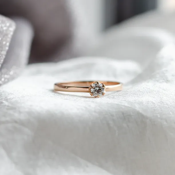 Engagement diamond ring 0.16ct  FISKA Image