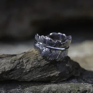 Original Sterling Silver ring LEAF Thumbnail