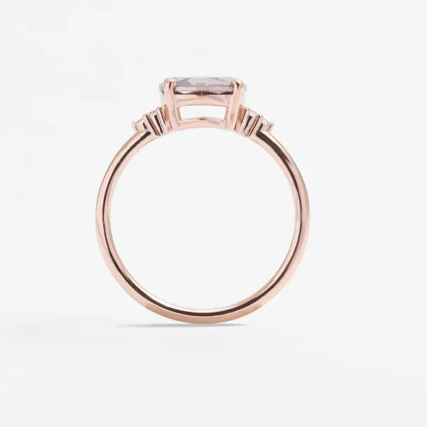 Lab grown diamond and natural diamond gold ring SYDNEY Image