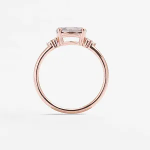 Lab grown diamond and natural diamond gold ring SYDNEY Thumbnail