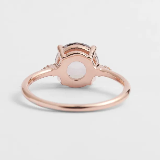 Lab grown diamond and natural diamond gold ring SYDNEY Image