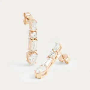 Dangle moissanite earrings MARINA