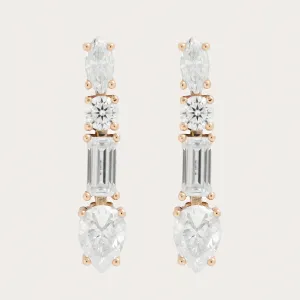 Dangle moissanite earrings MARINA