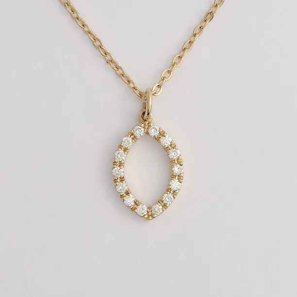 Marquise lab-grown diamond necklace HAILEY Image