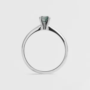 Moss agate engagement ring EZRA Thumbnail