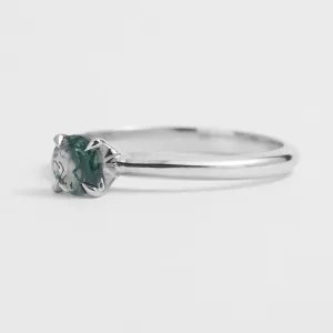 Moss agate engagement ring EZRA Thumbnail