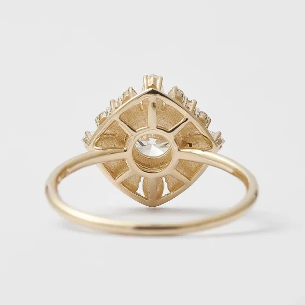 Statement ring with lab-grown diamonds STEPHANIE Image