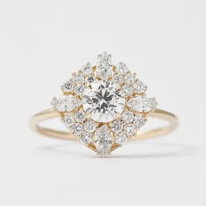 Statement ring with lab-grown diamonds STEPHANIE Thumbnail