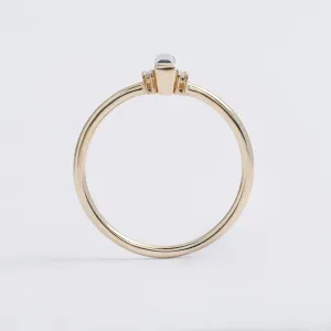 Moss agate and diamond ring JOHANA Thumbnail