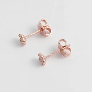 Solid gold diamond flower earrings BLOOM Thumbnail