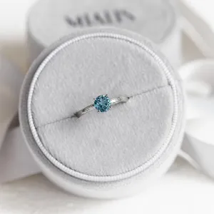 Swiss blue topaz engagement ring MONTARA Thumbnail