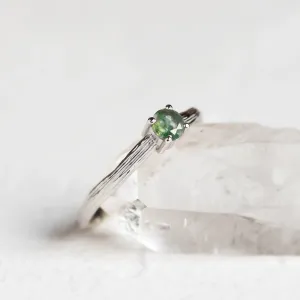 Moss agate engagement ring NATURELLA Thumbnail