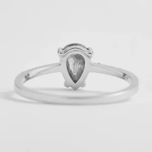 Gold engagement salt'n'pepper diamonds ring JACQUETTE  Thumbnail