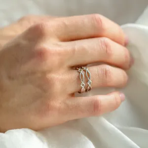 Gold celtic knot ring TARANIS Thumbnail