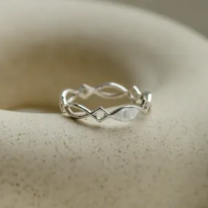 Gold celtic knot ring TARANIS Thumbnail