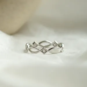 Gold celtic knot ring TARANIS Thumbnail
