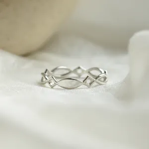 Gold celtic knot ring TARANIS Thumbnail