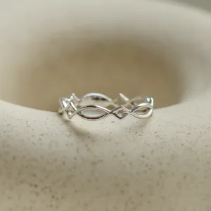 Gold celtic knot ring TARANIS Thumbnail