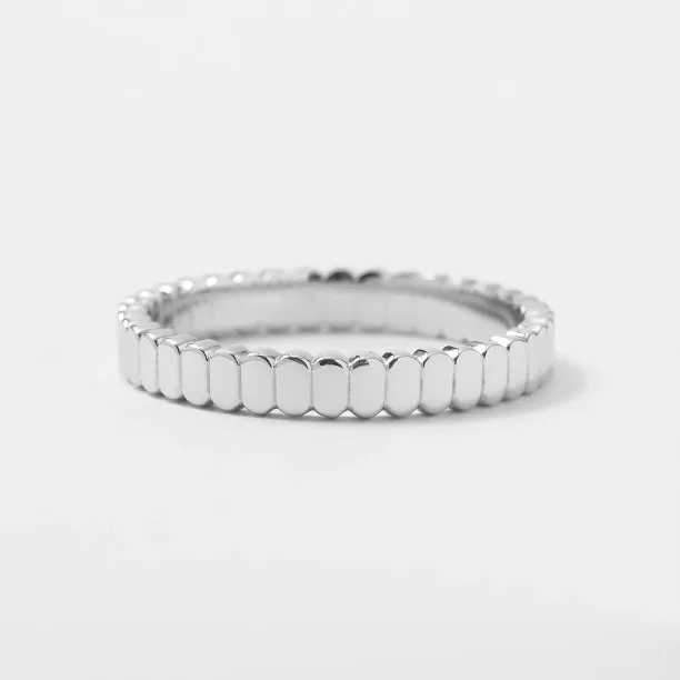 Geometric wedding rings with organic structure NERA Image