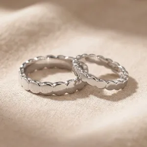 Geometric wedding rings with organic structure NOMA Thumbnail