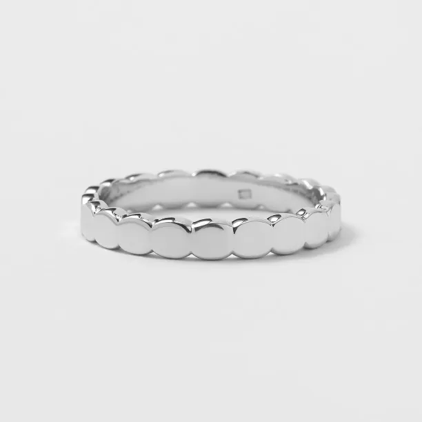 Geometric wedding rings with organic structure NOMA Image