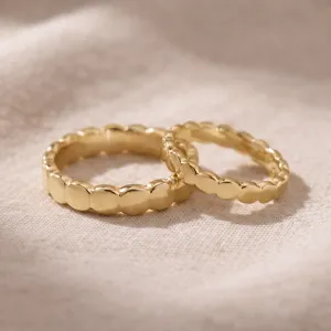 Geometric wedding rings with organic structure NOMA Thumbnail