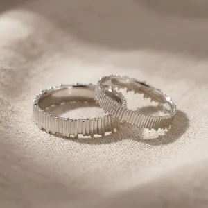 Geometric wedding rings VELA Thumbnail