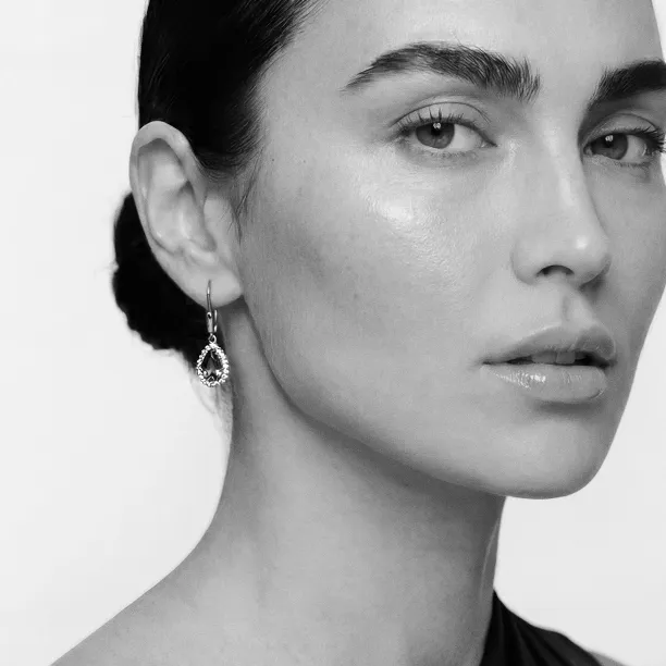 London blue topaz and diamond earrings SISSI Image