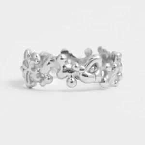 Avant-garde wedding rings with organic elements NALANI Thumbnail