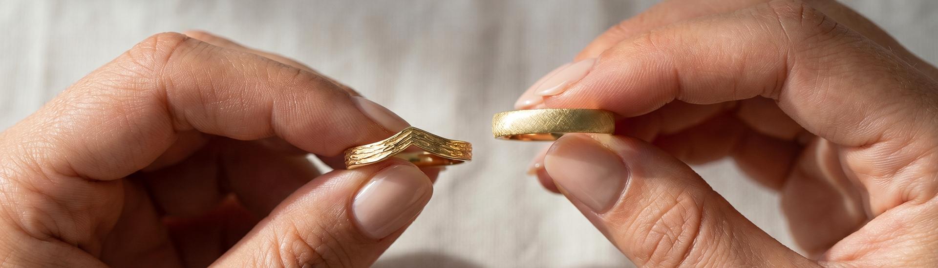 Straight or curved? Which wedding ring shape should you choose