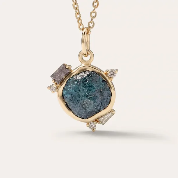 Raw diamond pendant LAURA Image