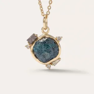 Raw diamond pendant LAURA Thumbnail